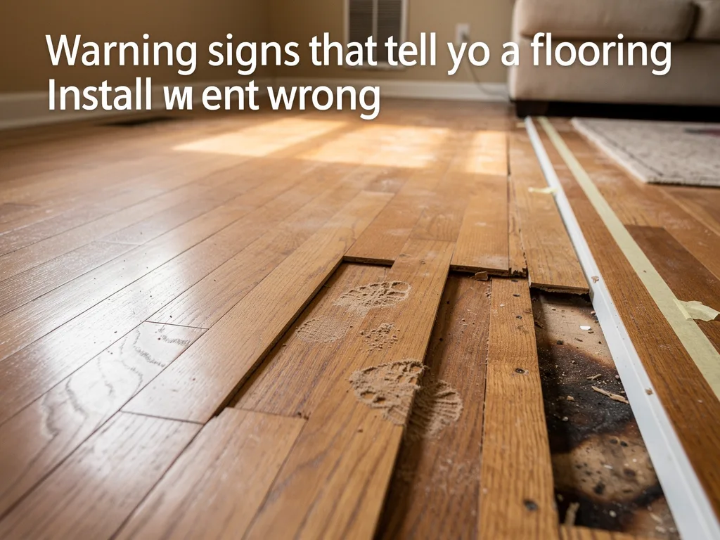 Warning signs that tell you a flooring install went wrong